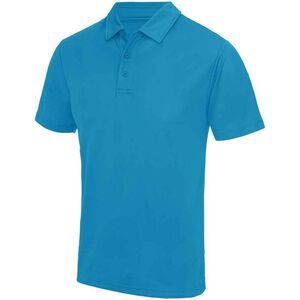 AWDis Cool Mens Moisture Wicking Polo Shirt / Sapphire Blue
